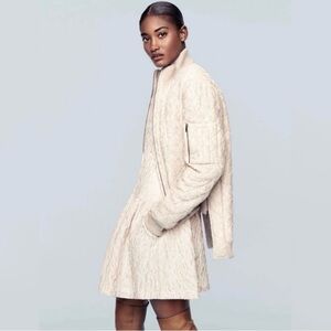 BCBMAXAZRIA Powder Pink Lace Ethan Bomber Jacket New